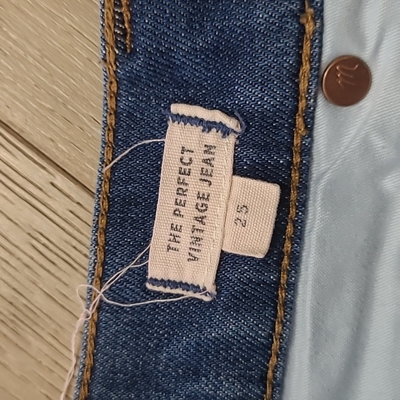 EUC Madewell Jeans Women's sz 25 The Perfect Vintage Jean Button Fly Denim - Picture 7 of 14
